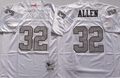 Oakland Raiders White #32 ALLEN Jersey
