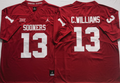 Oklahoma Sooners Red #13 C.WILLIAMS Jersey