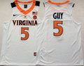 Virginia Cavaliers White #5 GUY Jersey