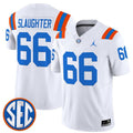 Men's Florida Gators #66 Jake Slaughter White '1960s Throwback' F.U.S.E. Vapor