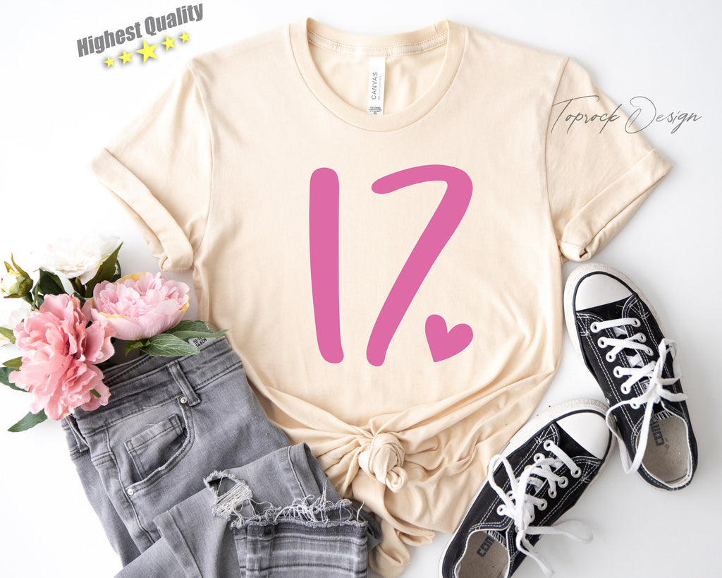 17th Birthday Shirt, 17th Birthday, 17th Birthday Gift, 17th Birthday Gift For Girl, 17th Birthday, 17th Birthday Shirt, Birthday Girl Shirt