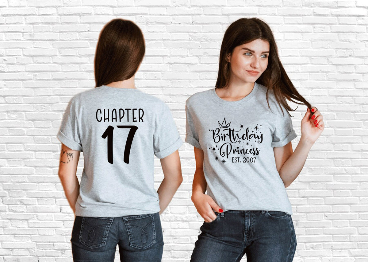 17th Birthday Shirt, Birthday Princess Shirt, Cute Girls Birthday Shirt, 17th Birthday Gift, 17th Birthday Ideas, Birthday Girl Shirt