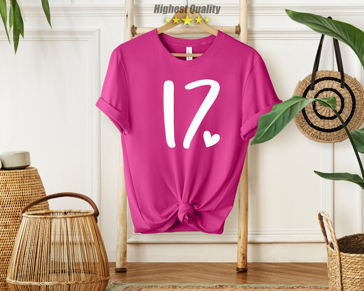 17th Birthday Shirt, 17th Birthday, 17th Birthday Gift, 17th Birthday Gift For Girl, 17th Birthday, 17th Birthday Shirt, Birthday Girl Shirt