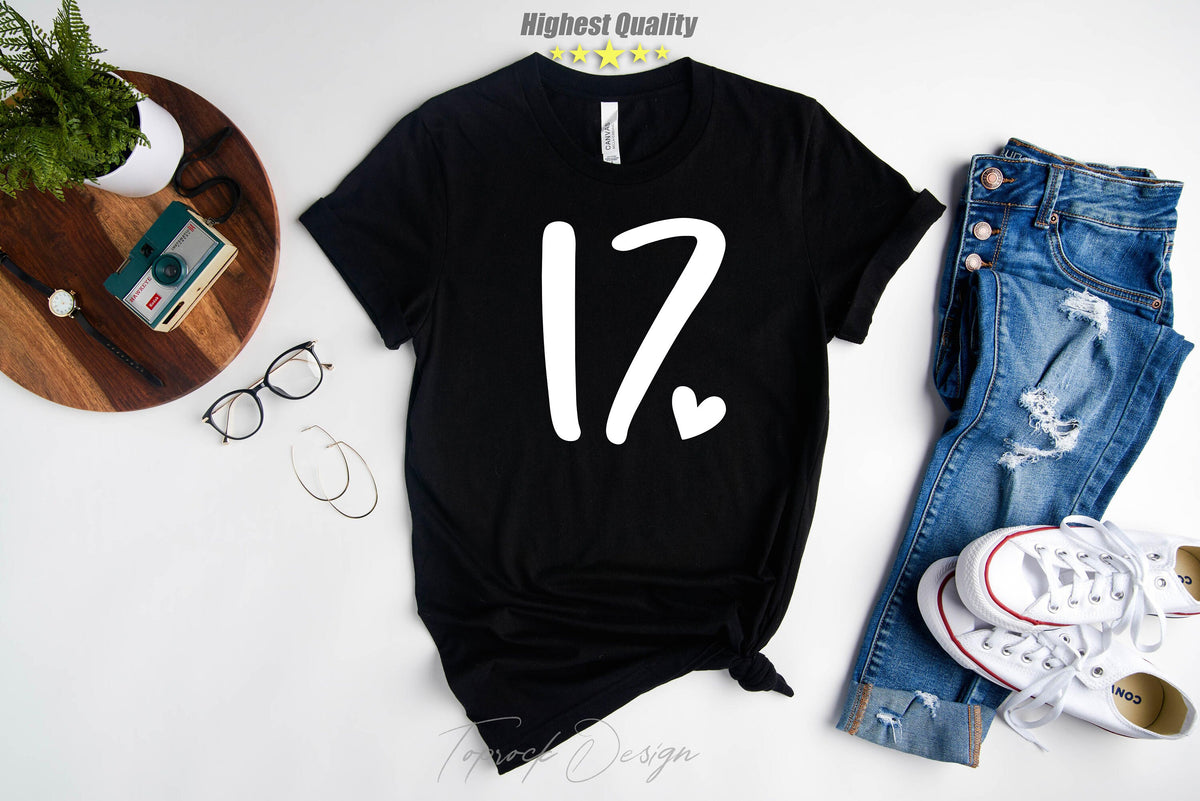 17th Birthday Shirt, 17th Birthday, 17th Birthday Gift, 17th Birthday Gift For Girl, 17th Birthday, 17th Birthday Shirt, Birthday Girl Shirt