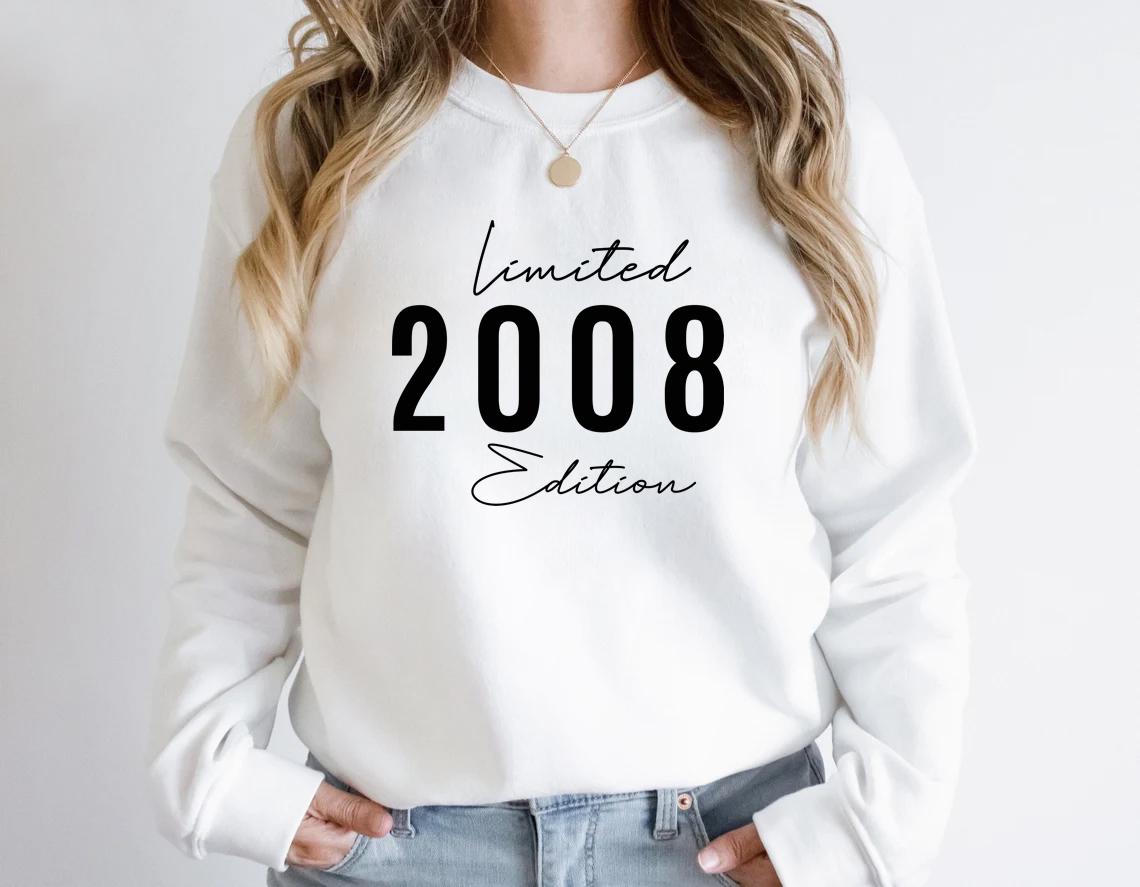 Limited Edition 2008 Birthday Shirt, 17 Years Old Sweatshirt, 17th Birthday Shirt, 17th Birthday, 17th Birthday Gift For Women and Men