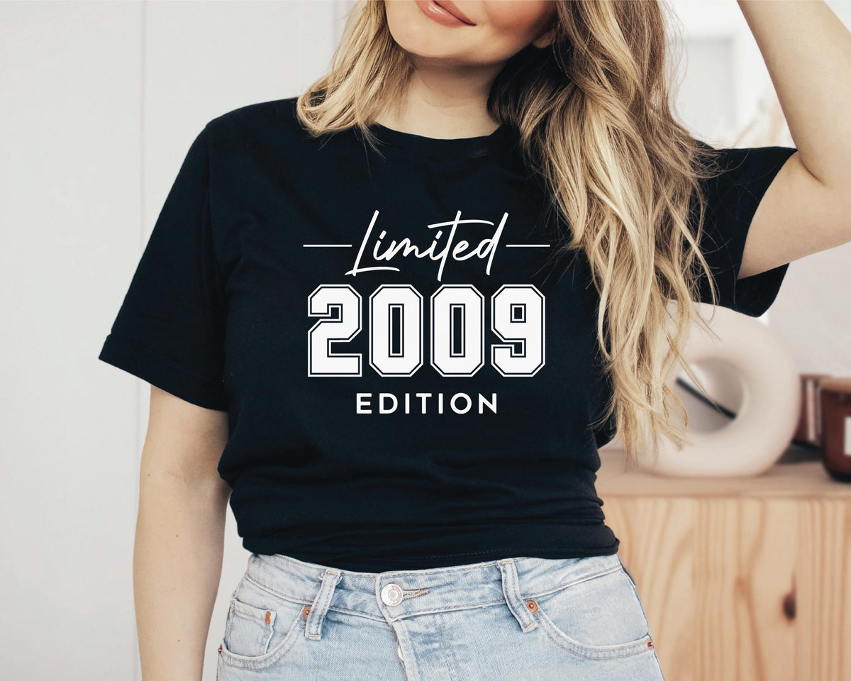 16th Birthday Shirt, Limited Edition 2009 T-Shirt, Personalized Shirt, Cute Birthday Shirt For Daughter, Sweet Sixteen Shirt Gift For Her