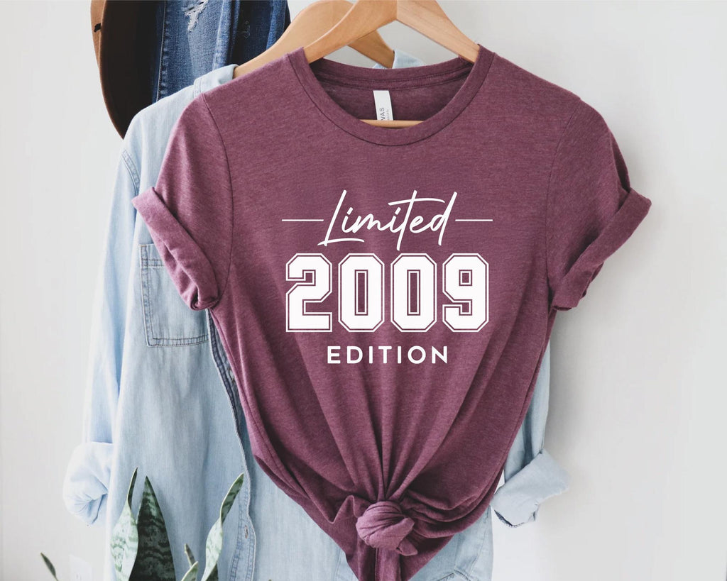 16th Birthday Shirt, Limited Edition 2009 T-Shirt, Personalized Shirt, Cute Birthday Shirt For Daughter, Sweet Sixteen Shirt Gift For Her