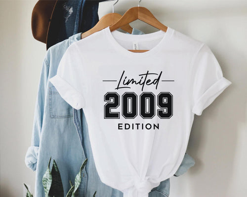 16th Birthday Shirt, Limited Edition 2009 T-Shirt, Personalized Shirt, Cute Birthday Shirt For Daughter, Sweet Sixteen Shirt Gift For Her