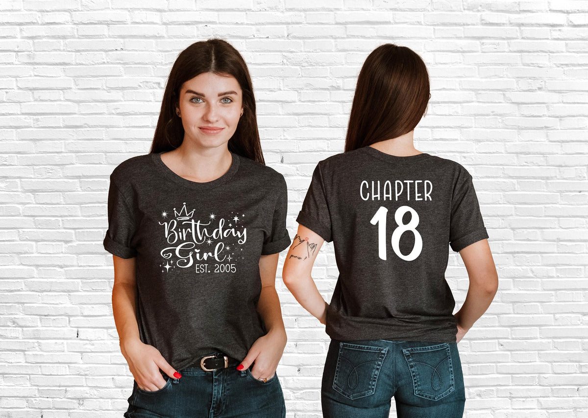 Birthday Girl Shirt, 18th Birthday Shirt, 18th Birthday Gifts For Her, Eighteen Birthday Shirt, 18 Years Old Gifts, Girls Birthday Party
