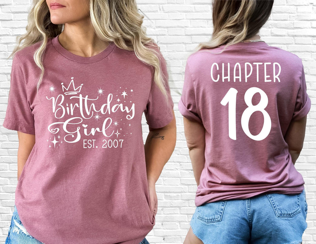 Birthday Girl Shirt, 18th Birthday Shirt, 18th Birthday Gifts For Her, Eighteen Birthday Shirt, 18 Years Old Gifts, Girls Birthday Party