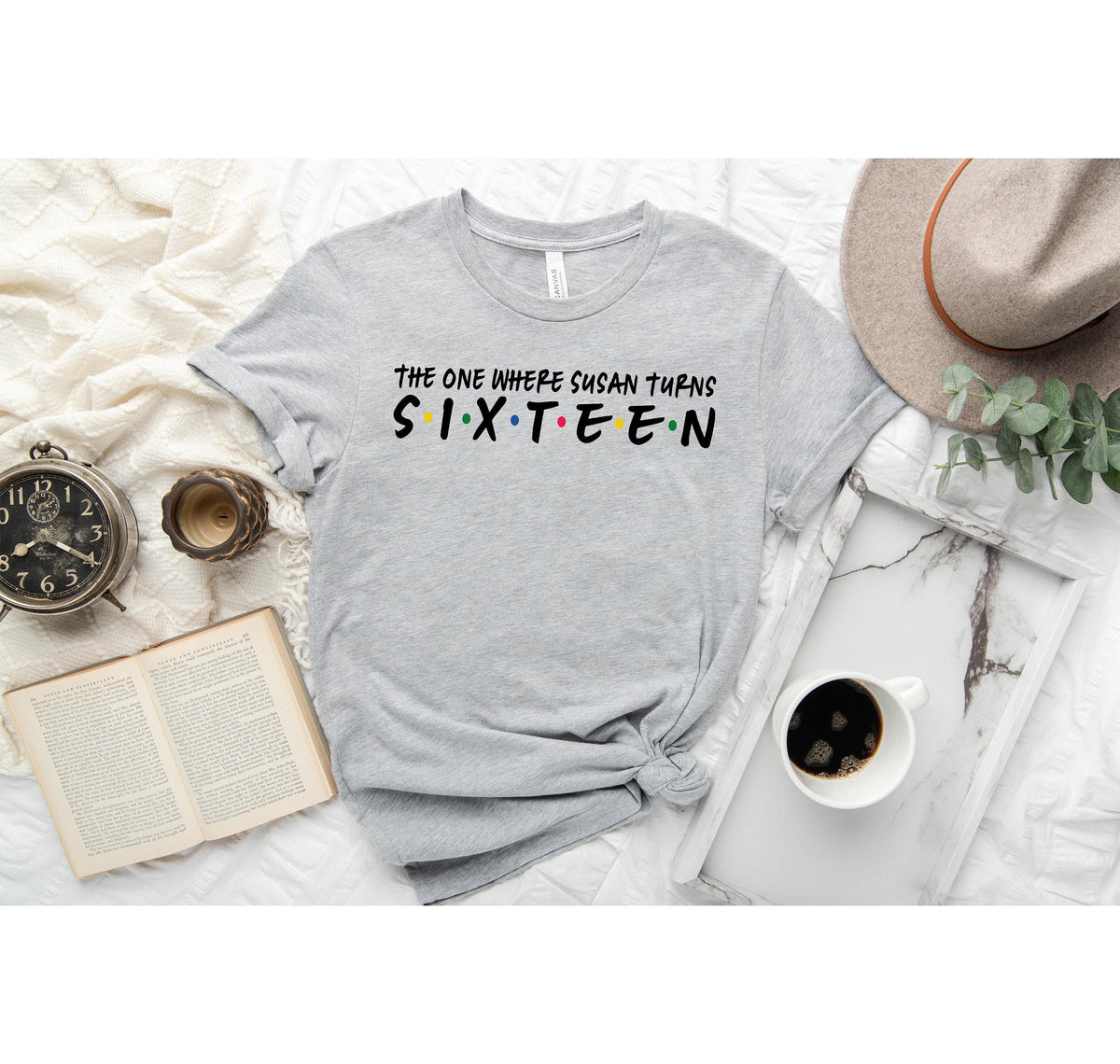 The One Where Name Turns Sixteen Shirt, 16th Birthday Shirt, Sweet 16 Shirt, Birthday Gift, Birthday Shirt, Personalized Shirt, Gift For Her