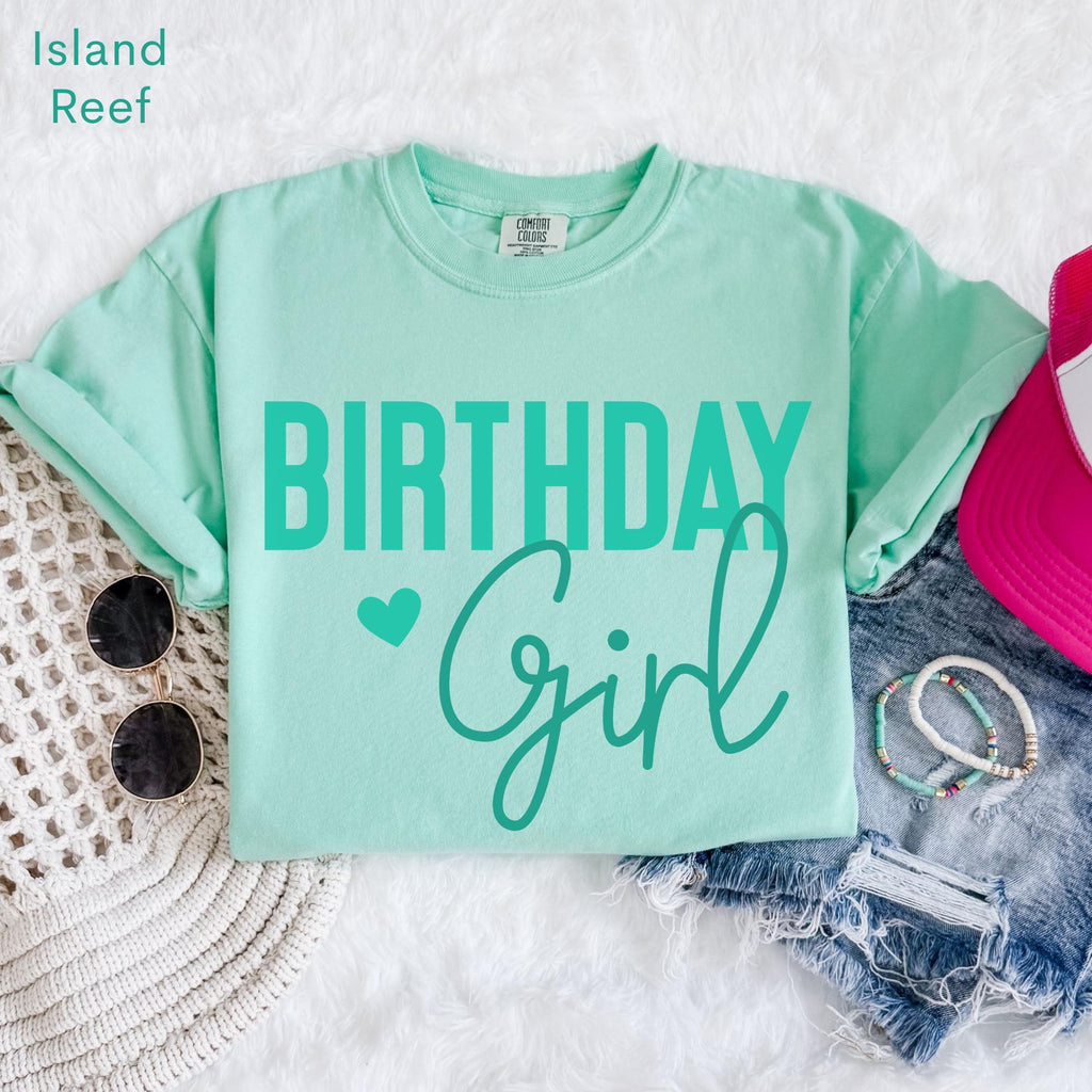Birthday Girl Shirt Comfort Colors Birthday Shirt Womens Birthday Shirt Girls Birthday Shirt Girls Birthday Gift Pastel Birthday TShirts