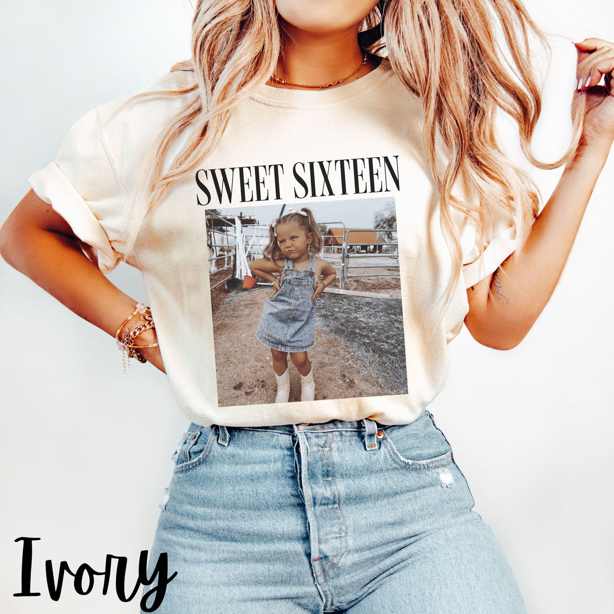 Sweet Sixteen Comfort Colors Shirt - 16th Birthday Gifts, Birthday Trip, Group Turning 16 Bday Celebration Party Outfits, Unisex Tee