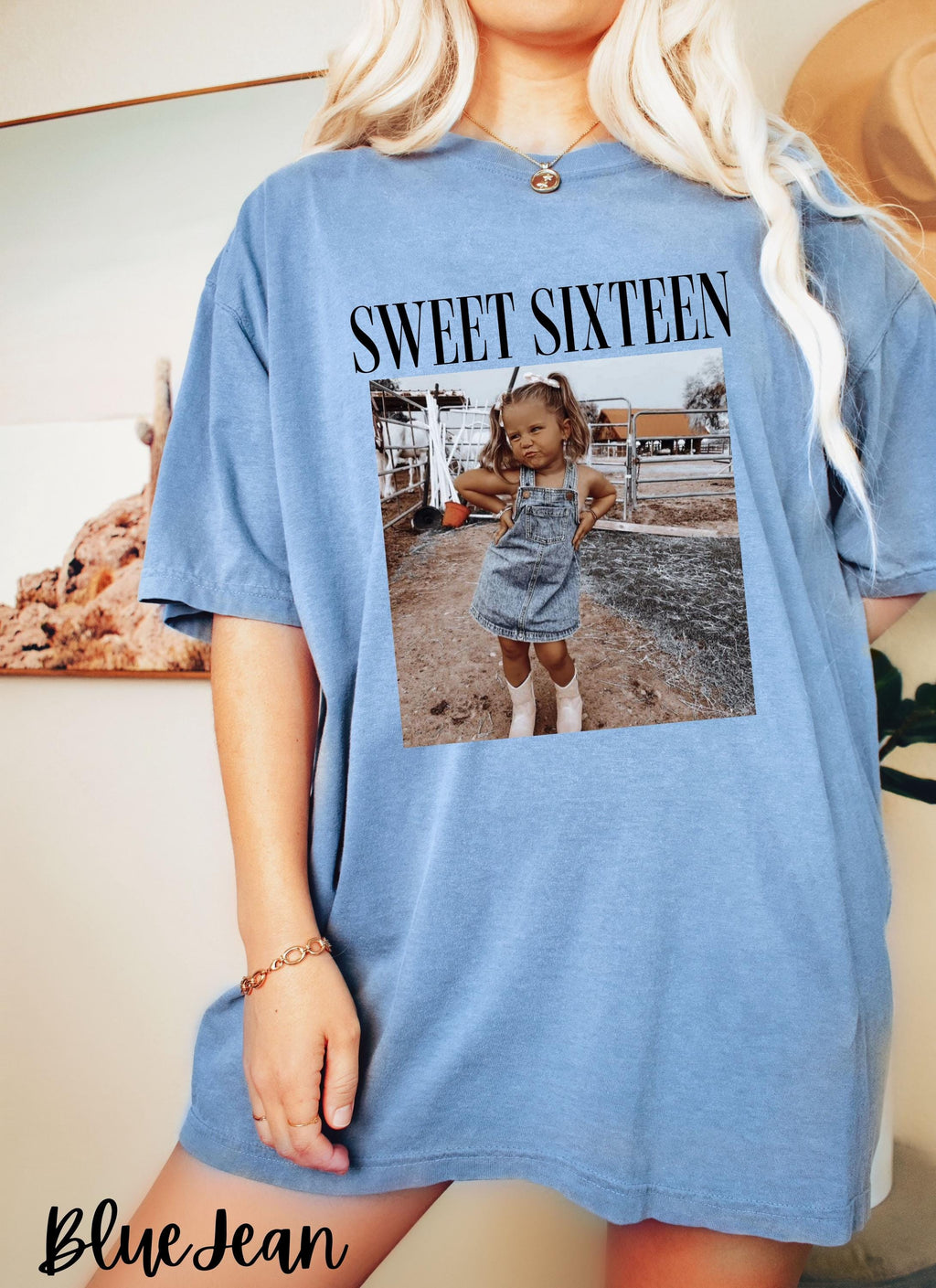 Sweet Sixteen Comfort Colors Shirt - 16th Birthday Gifts, Birthday Trip, Group Turning 16 Bday Celebration Party Outfits, Unisex Tee