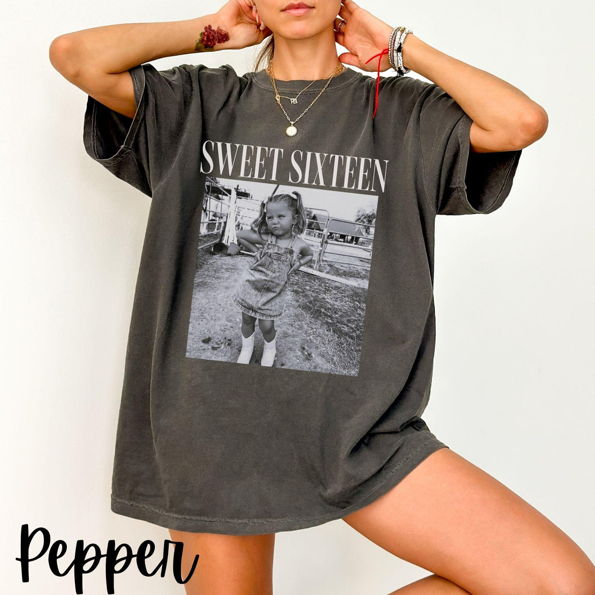 Sweet Sixteen Comfort Colors Shirt - 16th Birthday Gifts, Birthday Trip, Group Turning 16 Bday Celebration Party Outfits, Unisex Tee