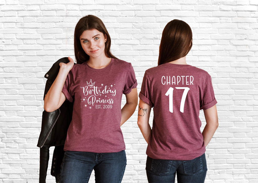 17th Birthday Shirt, Birthday Princess Shirt, Cute Girls Birthday Shirt, 17th Birthday Gift, 17th Birthday Ideas, Birthday Girl Shirt