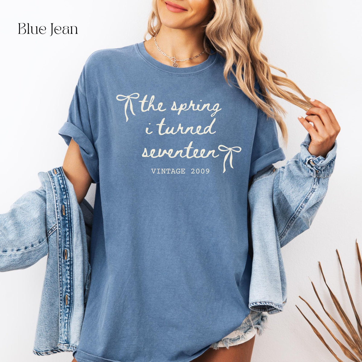 Custom 17th Birthday Shirt Girl, Comfort Colors Spring I Turned 17 Bday Party Tee, 17th Birthday Gift Girls, 17th Birthday Party TShirt