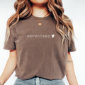 17th Birthday Shirt: Personalized Comfort Colors Tee, Gifts For 17 Year Old Teenage Girl, 17 Year Old Girl Gift Ideas, 17 Birthday Gifts