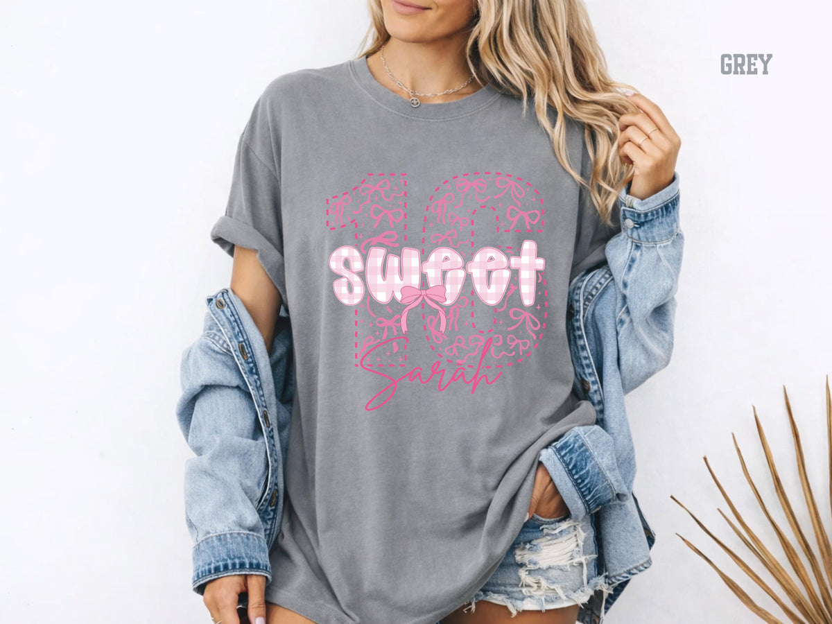 Comfort Colors® Custom Sweet 16 Shirt Coquette Bow Long Sleeve Girl 2010 Birthday Gift