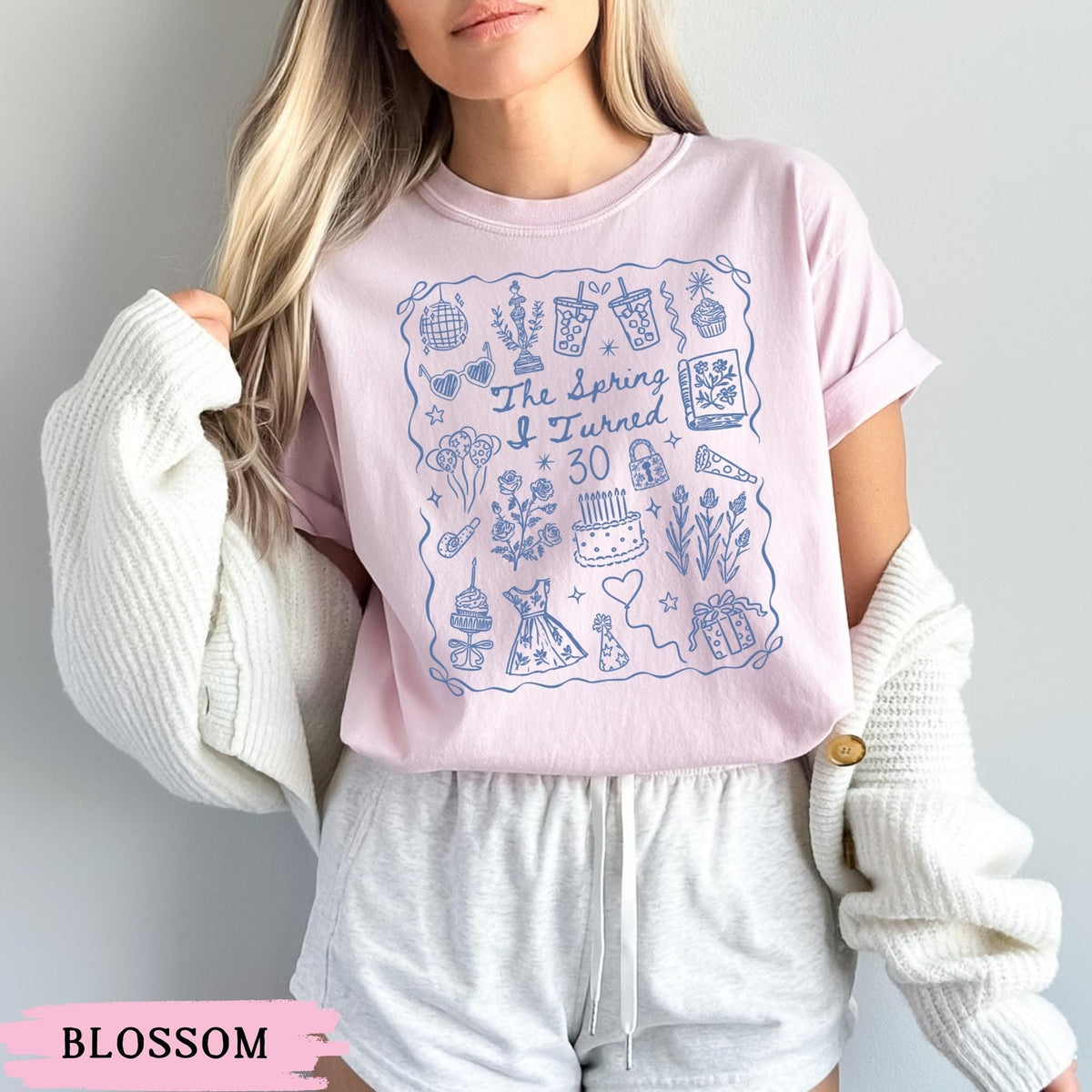 Custom 17th Birthday Girl Shirt, Pretty Teen Birthday Party Tee, Spring I Turned 17 Comfort Colors Birthday Outfit, Long Sleeve Tshirt
