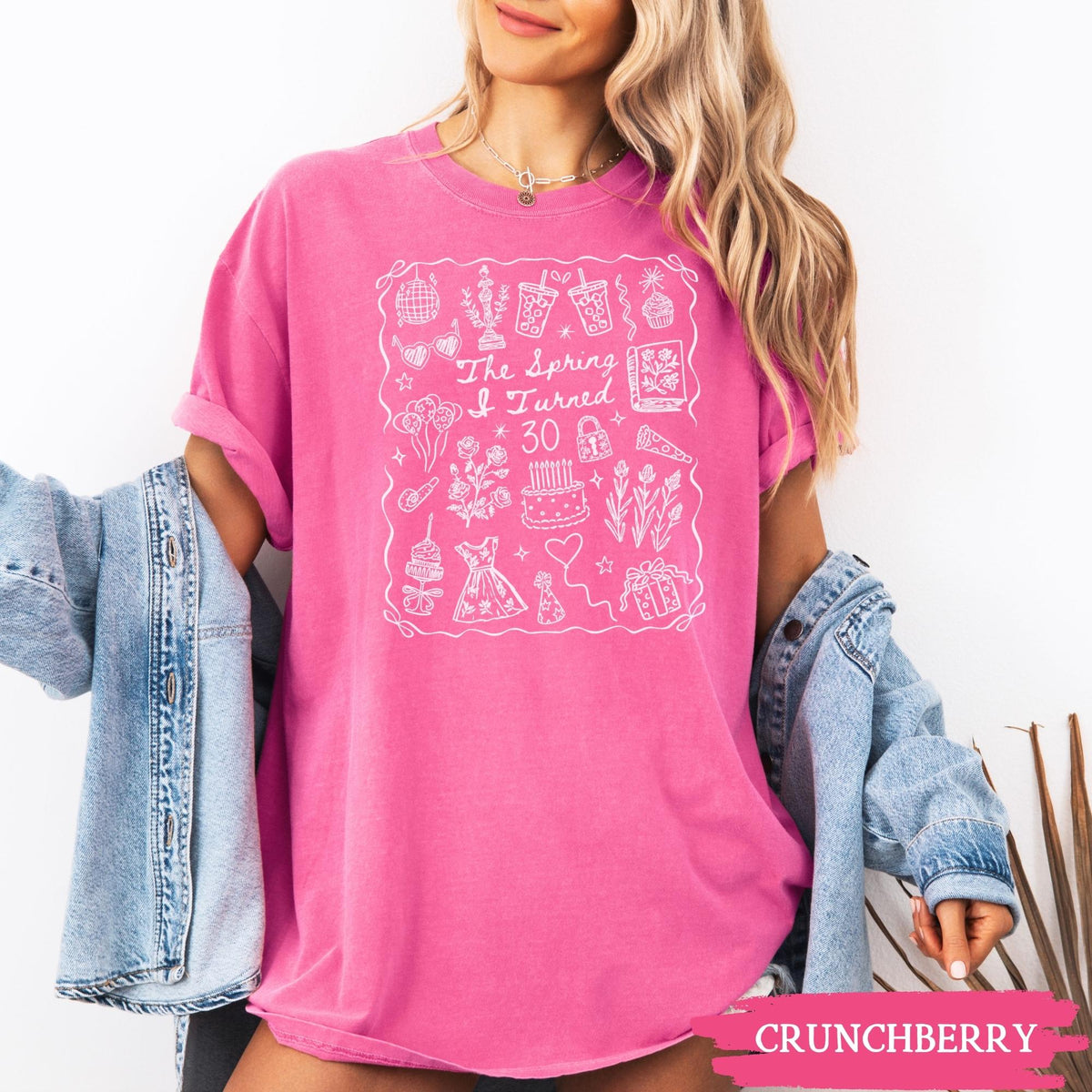 Custom 17th Birthday Girl Shirt, Pretty Teen Birthday Party Tee, Spring I Turned 17 Comfort Colors Birthday Outfit, Long Sleeve Tshirt