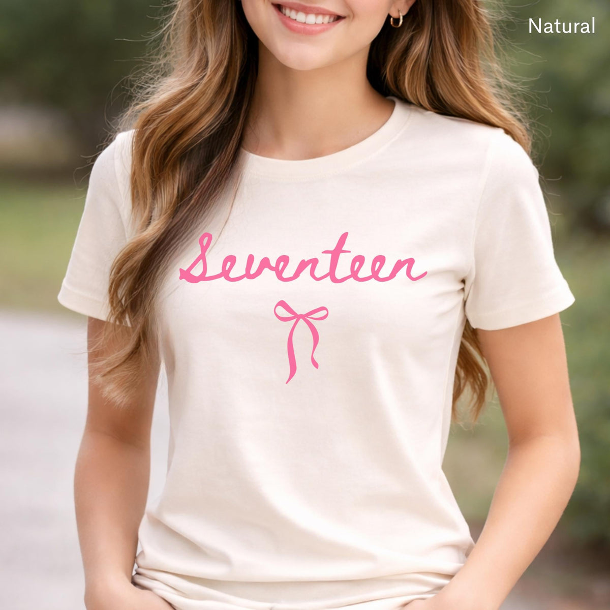17th Birthday Shirt Girl Seventeen Shirt Girl Coquette Bow Shirt Seventeenth Birthday Gift Preppy Bow T Shirt Birthday Girl Birthday Gift 17