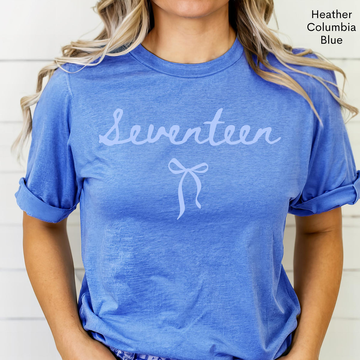 17th Birthday Shirt Girl Seventeen Shirt Girl Coquette Bow Shirt Seventeenth Birthday Gift Preppy Bow T Shirt Birthday Girl Birthday Gift 17