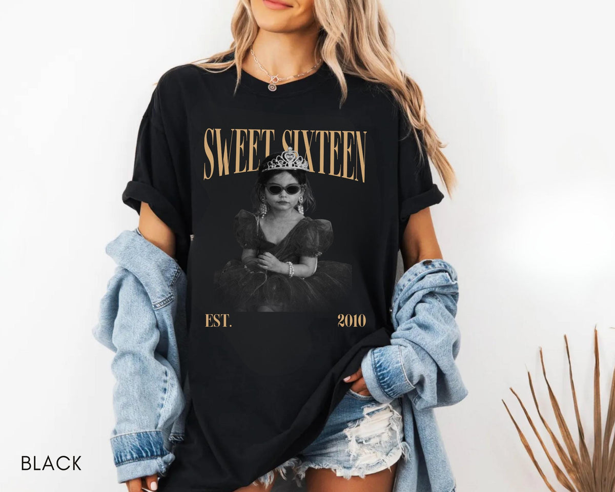 Sweet Sixteen Comfort Colors Shirt, 16th Birthday Gifts, Birthday Trip, Personalized 16th Birthday Gift, Funny 16th Birthday Shirt