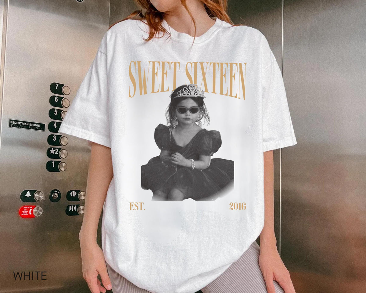Sweet Sixteen Comfort Colors Shirt, 16th Birthday Gifts, Birthday Trip, Personalized 16th Birthday Gift, Funny 16th Birthday Shirt