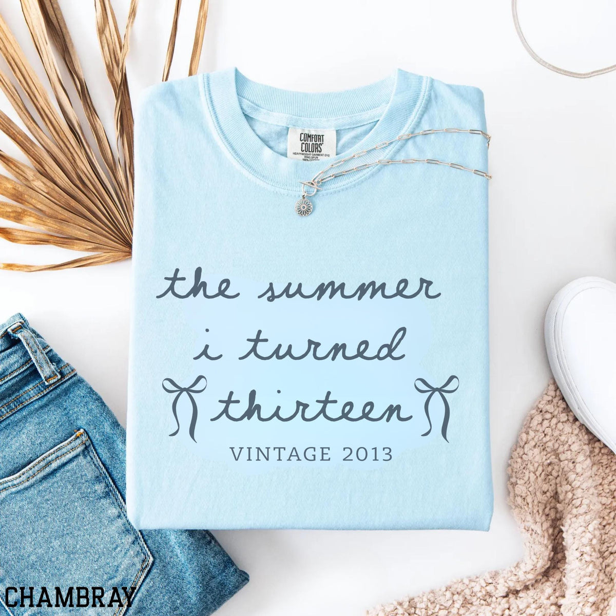 13th Birthday Shirt, Comfort Colors® Summer I Turned 13 Bday Party Tee, 13th Birthday Gifts Girl, Birthday Gift Ideas, Teen Girl Birthday