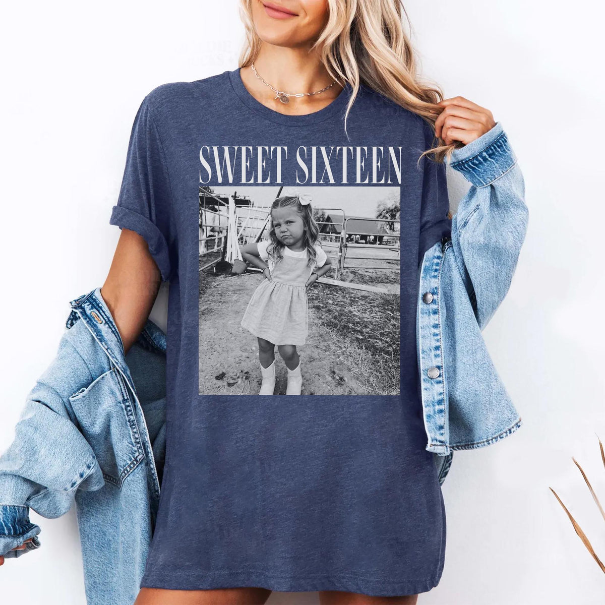 Comfort Colors® Personalized Sweet Sixteen Shirt - 16th Birthday Gifts, Custom Photo Birthday Trip