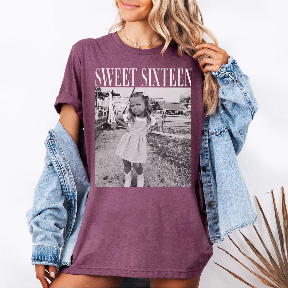 Comfort Colors® Personalized Sweet Sixteen Shirt - 16th Birthday Gifts, Custom Photo Birthday Trip