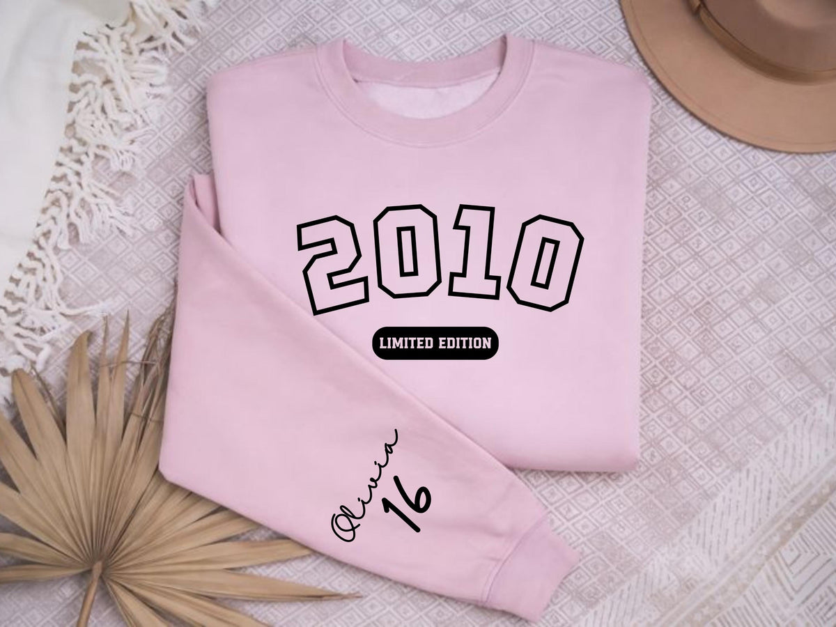 Custom 16th Birthday Gift Girl: Cotton Sweet 16 Shirt for Daughter & Granddaughter