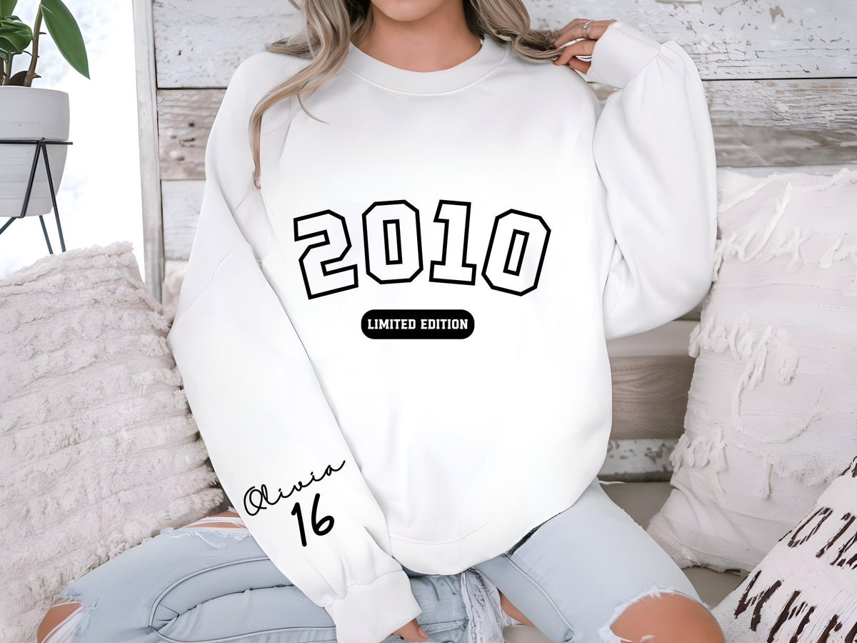Custom 16th Birthday Gift Girl: Cotton Sweet 16 Shirt for Daughter & Granddaughter