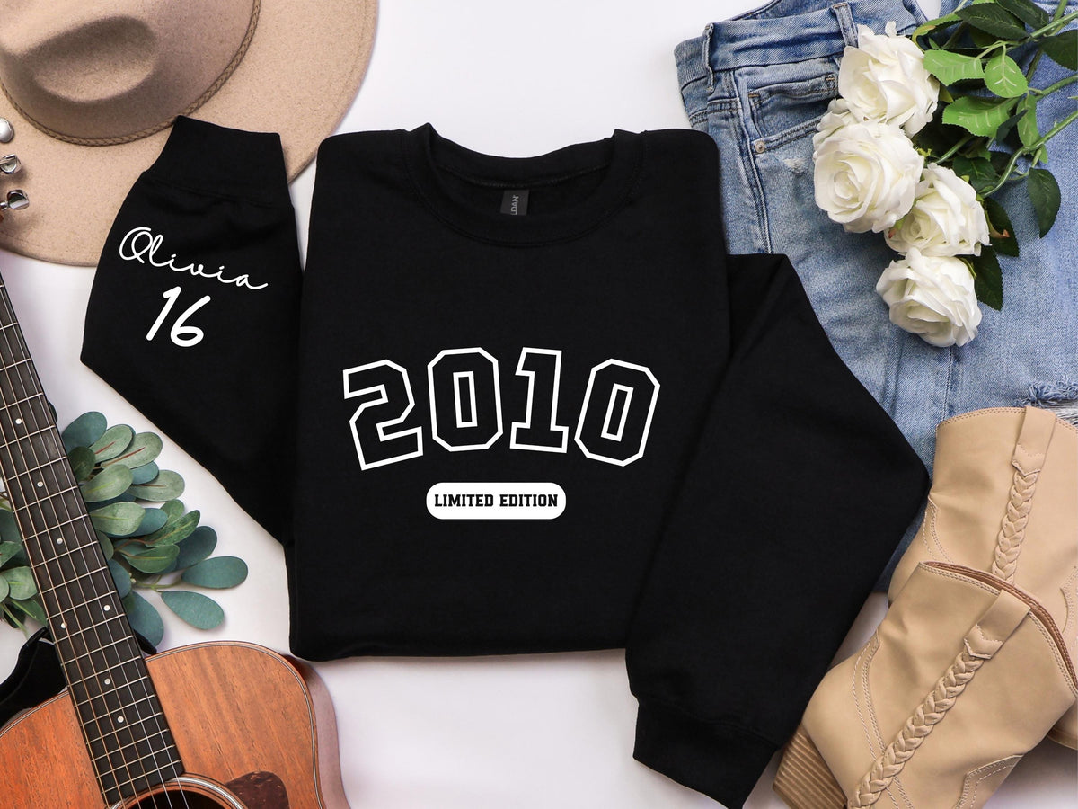 Custom 16th Birthday Gift Girl: Cotton Sweet 16 Shirt for Daughter & Granddaughter