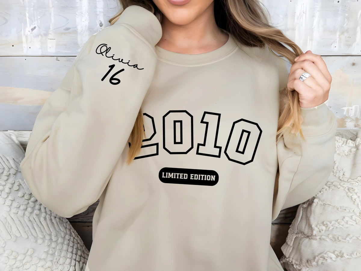 Custom 16th Birthday Gift Girl: Cotton Sweet 16 Shirt for Daughter & Granddaughter