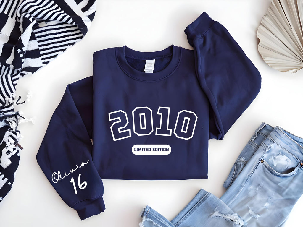Custom 16th Birthday Gift Girl: Cotton Sweet 16 Shirt for Daughter & Granddaughter