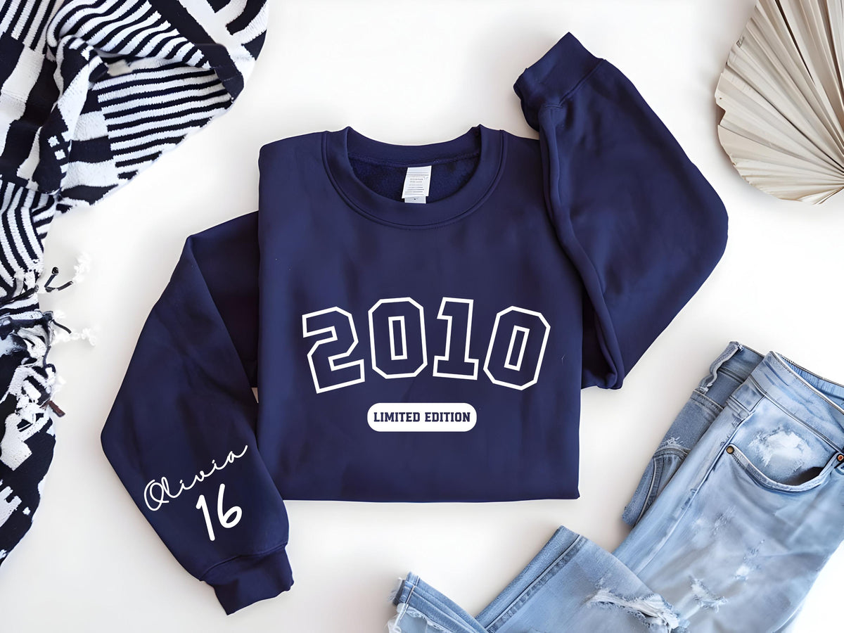 Custom 16th Birthday Gift Girl: Cotton Sweet 16 Shirt for Daughter & Granddaughter