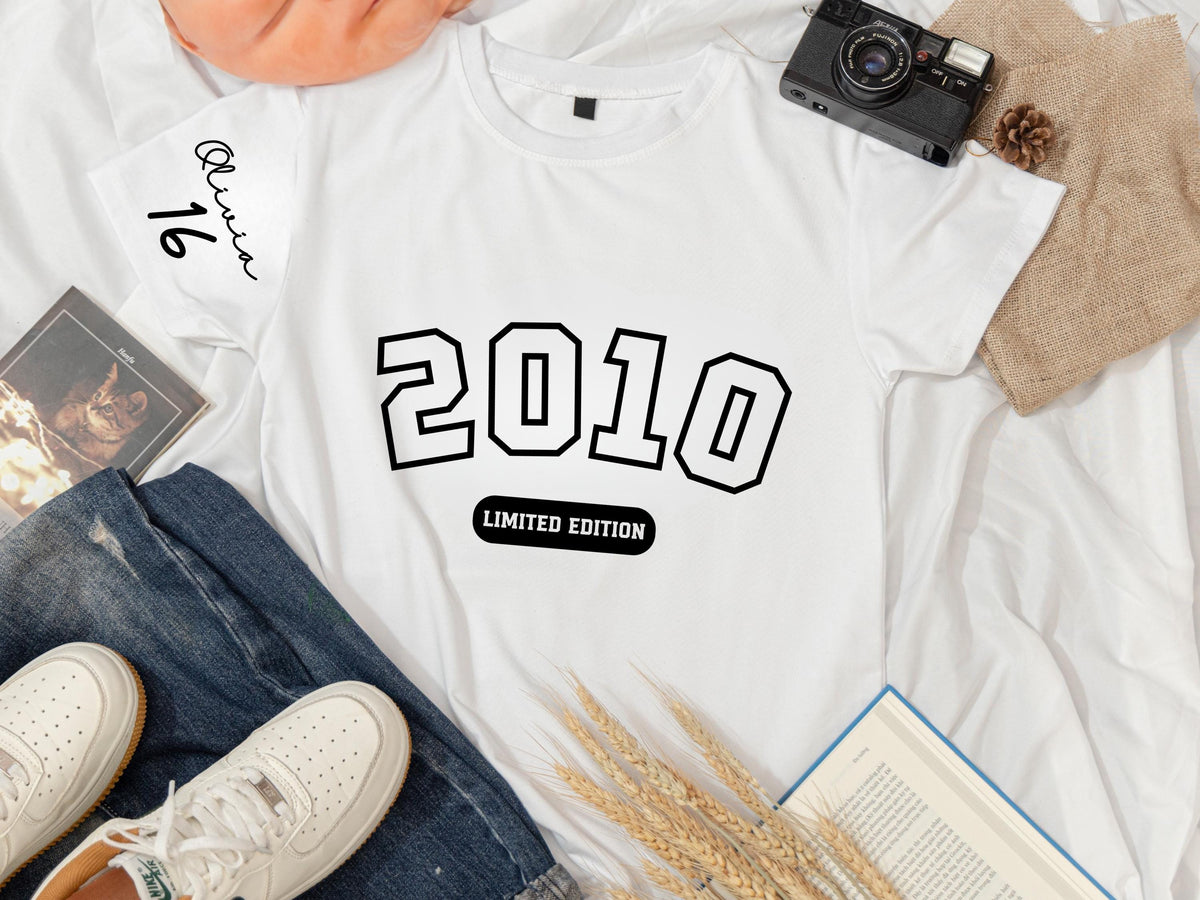Custom 16th Birthday Gift Girl: Cotton Sweet 16 Shirt for Daughter & Granddaughter
