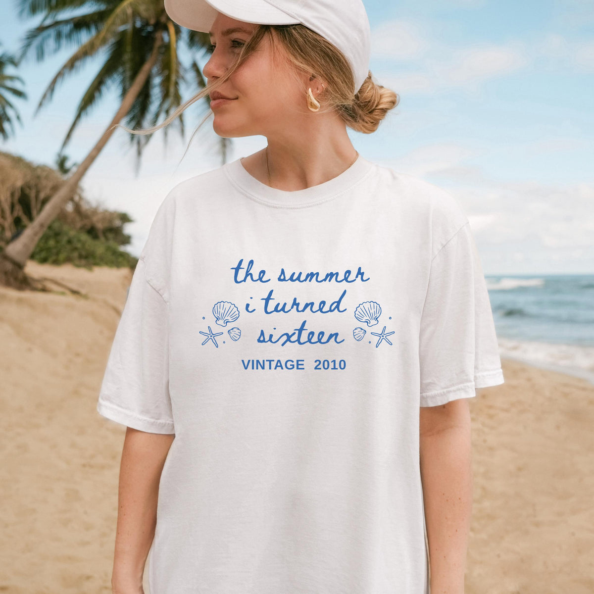 Custom 16th Birthday Shirt Girl, Comfort Colors Summer I Turned 16 Bday Party Tee, Sweet 16 Birthday Gifts for Daughter