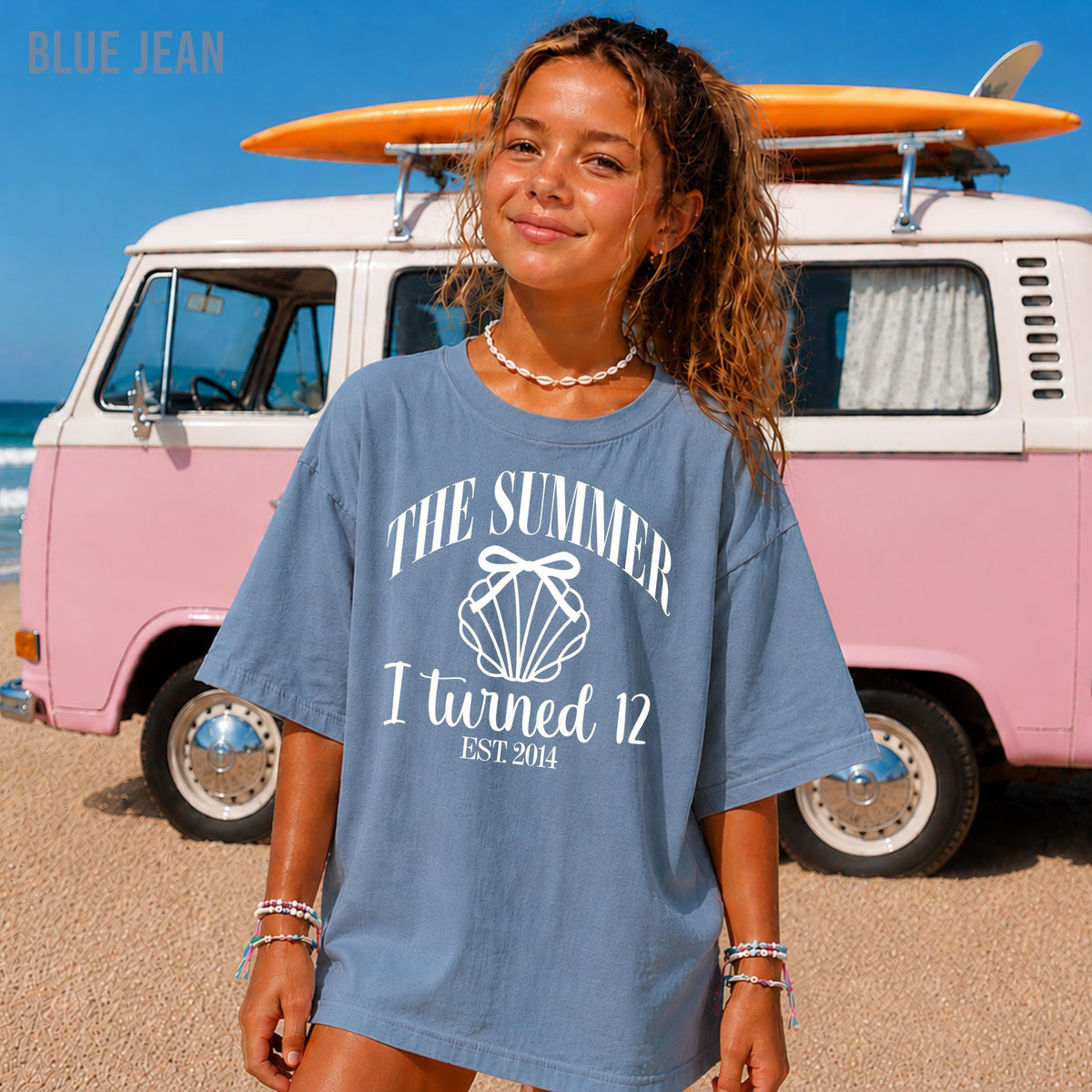 The Summer I Turned Twelve Birthday Shirt, 12th Birthday T-Shirt, Beach Birthday Shirt, Coastal Birthday,  12th Birthday Girl, Twelfth Shirt