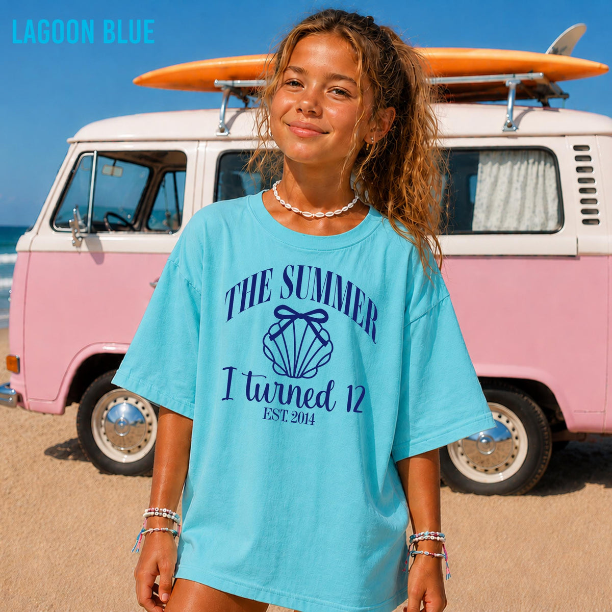 The Summer I Turned Twelve Birthday Shirt, 12th Birthday T-Shirt, Beach Birthday Shirt, Coastal Birthday,  12th Birthday Girl, Twelfth Shirt