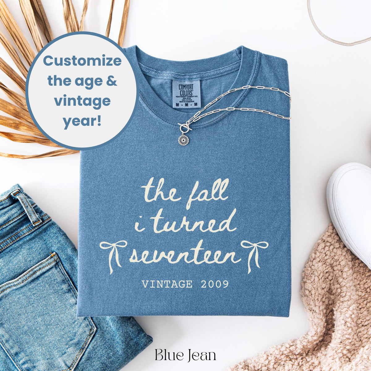 Custom 17th Birthday Shirt Girl, Comfort Colors Fall I Turned 17, Birthday Gift For Her, Teen Girl Gift, Birthday Girl Outfit