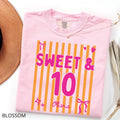 Personalized Sweet 10 Birthday Shirt, Coquette Bow Double Digits Tee