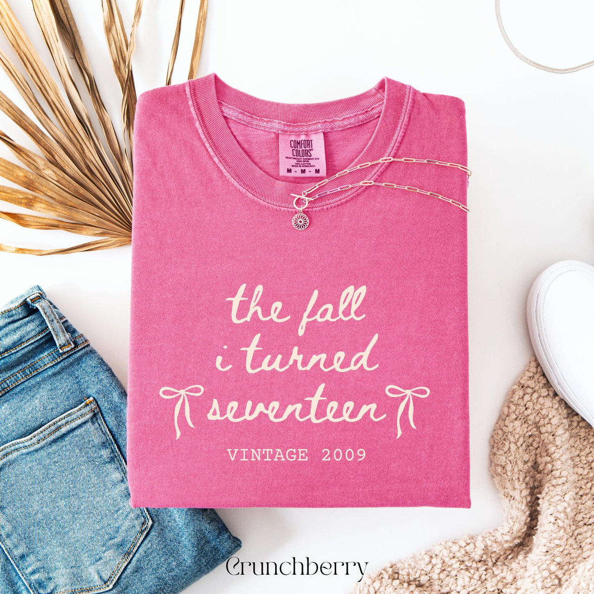Custom 17th Birthday Shirt Girl, Comfort Colors Fall I Turned 17, Birthday Gift For Her, Teen Girl Gift, Birthday Girl Outfit