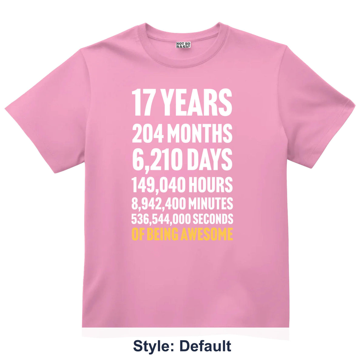 17th Birthday Countdown Shirt, 17 Year Old Birthday T-Shirt, Personalized Age Tee